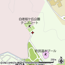 白老桜ヶ丘公園テニスコート周辺の地図
