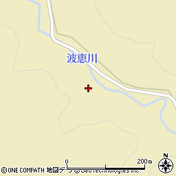 波恵川周辺の地図