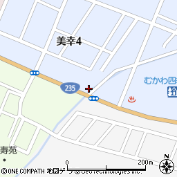 北海道勇払郡むかわ町美幸4丁目77周辺の地図