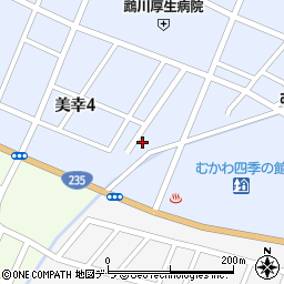 北海道勇払郡むかわ町美幸4丁目21周辺の地図