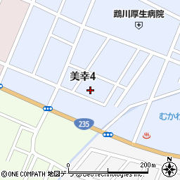 北海道勇払郡むかわ町美幸4丁目61周辺の地図