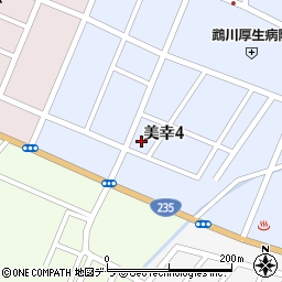 北海道勇払郡むかわ町美幸4丁目63周辺の地図