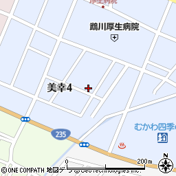 北海道勇払郡むかわ町美幸4丁目38周辺の地図