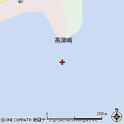 茶津崎周辺の地図