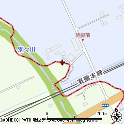 北海道苫小牧市樽前327-1周辺の地図