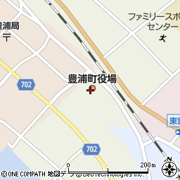 豊浦町役場　総務課企画財政防災係周辺の地図
