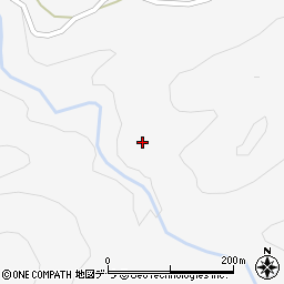 カシュツオマナイ沢周辺の地図