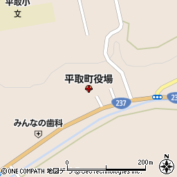 北海道沙流郡平取町周辺の地図