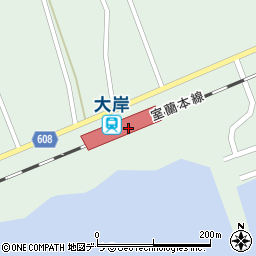 大岸駅周辺の地図