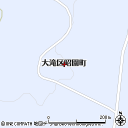 北海道伊達市大滝区昭園町周辺の地図