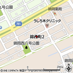 北海道苫小牧市錦西町2丁目周辺の地図