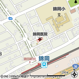 錦岡医院周辺の地図
