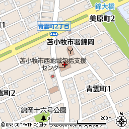 錦岡郵便局周辺の地図