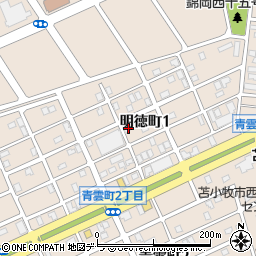 〒059-1273 北海道苫小牧市明徳町の地図