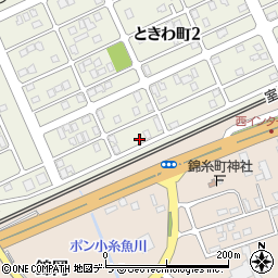 北海道苫小牧市ときわ町2丁目3周辺の地図