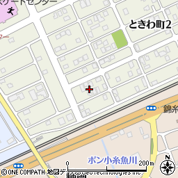 北海道苫小牧市ときわ町2丁目5周辺の地図