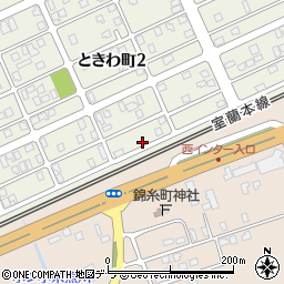 北海道苫小牧市ときわ町2丁目2周辺の地図