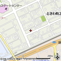 北海道苫小牧市ときわ町2丁目12周辺の地図
