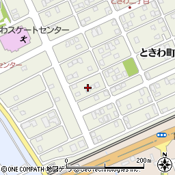 北海道苫小牧市ときわ町2丁目13周辺の地図