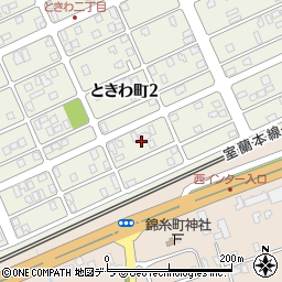 北海道苫小牧市ときわ町2丁目7周辺の地図