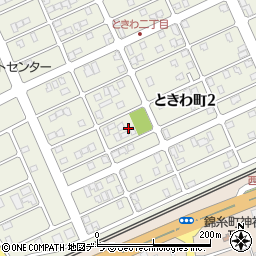 北海道苫小牧市ときわ町2丁目14周辺の地図