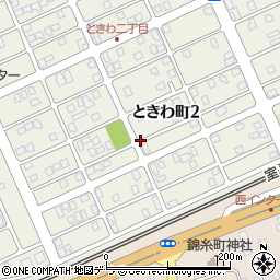 北海道苫小牧市ときわ町2丁目周辺の地図