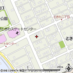 北海道苫小牧市ときわ町2丁目21周辺の地図