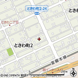 北海道苫小牧市ときわ町2丁目16周辺の地図