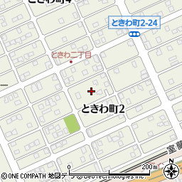 北海道苫小牧市ときわ町2丁目18周辺の地図