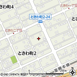 北海道苫小牧市ときわ町2丁目17周辺の地図