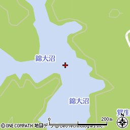 錦大沼周辺の地図
