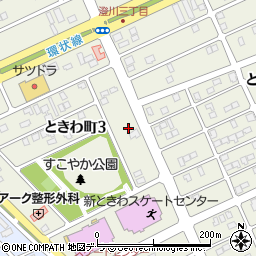 北海道苫小牧市ときわ町3丁目11周辺の地図