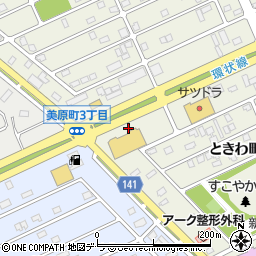 北海道苫小牧市ときわ町3丁目16周辺の地図