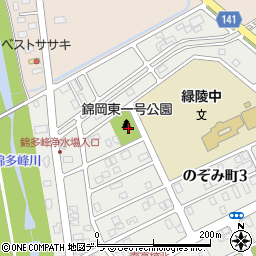 錦岡東1号公園周辺の地図