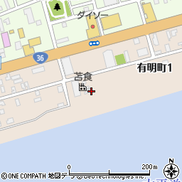 〒053-0812 北海道苫小牧市有明町の地図