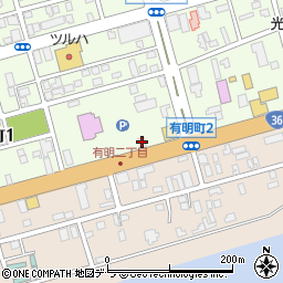 すき家３６号苫小牧日吉店周辺の地図