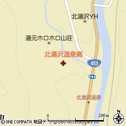 北湯沢温泉郷周辺の地図