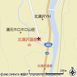 北海道伊達市大滝区北湯沢温泉町40-5周辺の地図