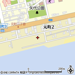 北海道苫小牧市元町周辺の地図