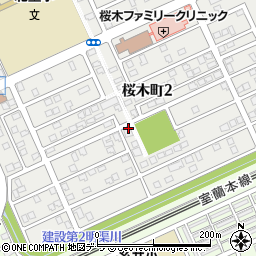 北海道苫小牧市桜木町2丁目周辺の地図