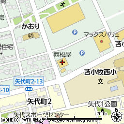 西松屋苫小牧弥生店周辺の地図