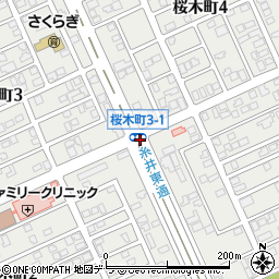 桜木三丁目周辺の地図