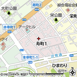 北海道苫小牧市寿町周辺の地図
