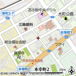 〒053-0025 北海道苫小牧市本町の地図