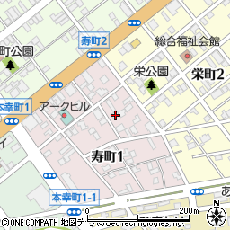 北海道苫小牧市寿町2丁目1-9周辺の地図