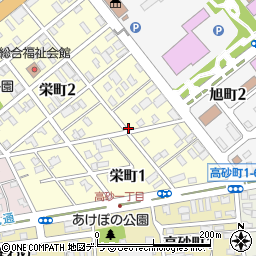 萩食堂周辺の地図
