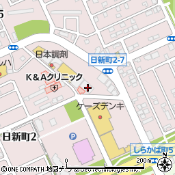 メガネのオバラ苫小牧日新町店周辺の地図