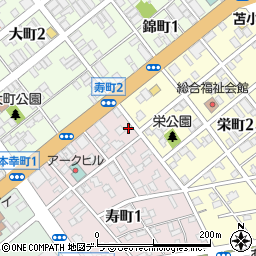 北海道苫小牧市寿町2丁目3-17周辺の地図