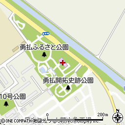 勇武津資料館周辺の地図