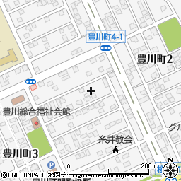 北海道苫小牧市豊川町周辺の地図